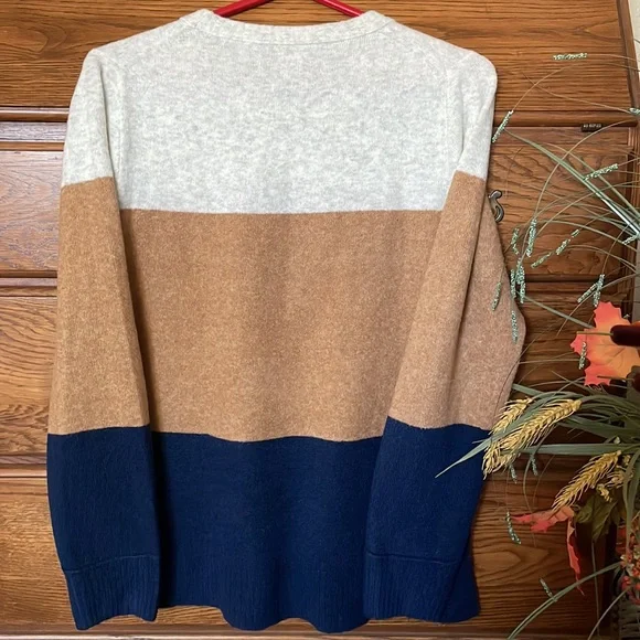 J.Crew Colorblock Sweater Size Medium - Picture 5 of 5